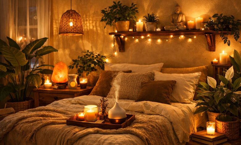 itens para deixar o quarto relaxante
